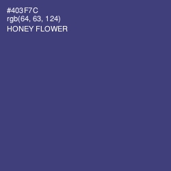 #403F7C - Honey Flower Color Image